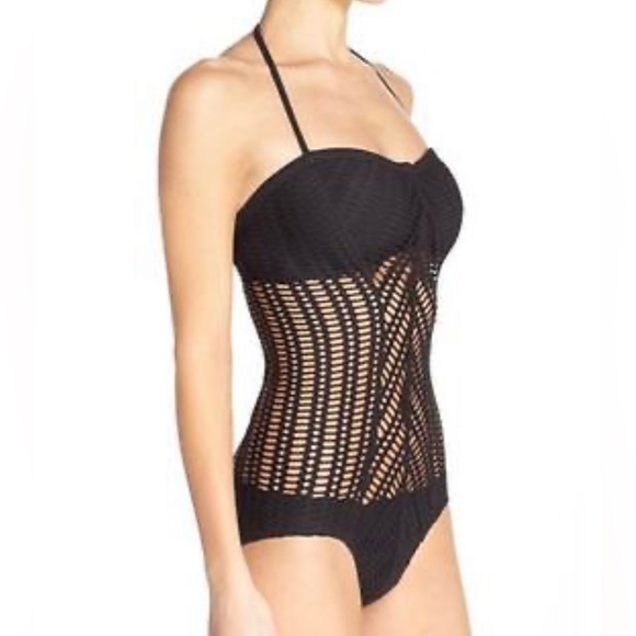 Robin Piccone 'Mitered' Convertible One-Piece Swimsuit - Picture 3 of 9